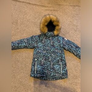 Reima Tec girls winter jacket for 9 year old 134 cm.